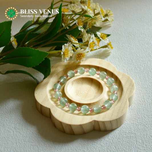 Love And Interpersonal Relationship, red and green strawberry crystal beaded bracelet, 4mm~8mm