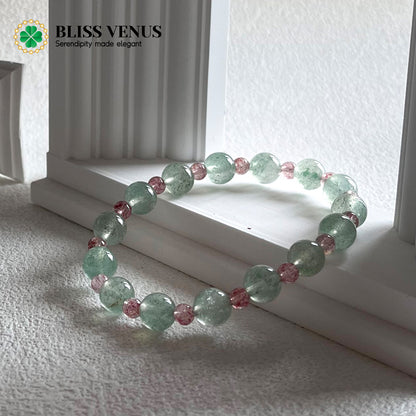 Perfect balance between career and love-Strawberry Quartz Beaded Bracelet