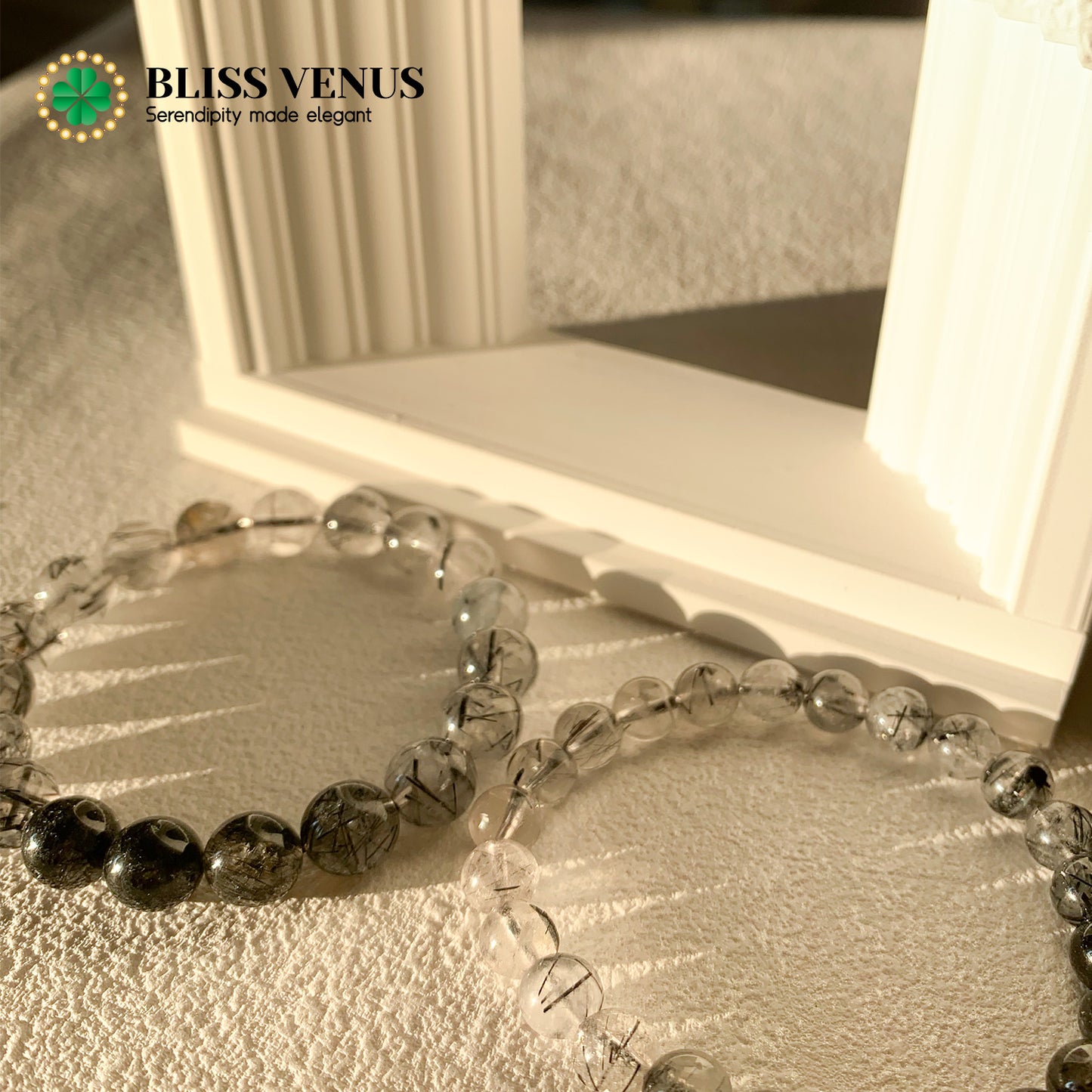 Defend And Protection, black hair nature crystal beaded bracelet (two sizes option) 8mm/10mm